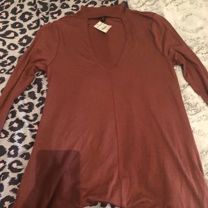 Express long sleeve cut out shirt